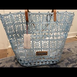 Zingara Angel Falls beach bag with cloth insert, new with tags